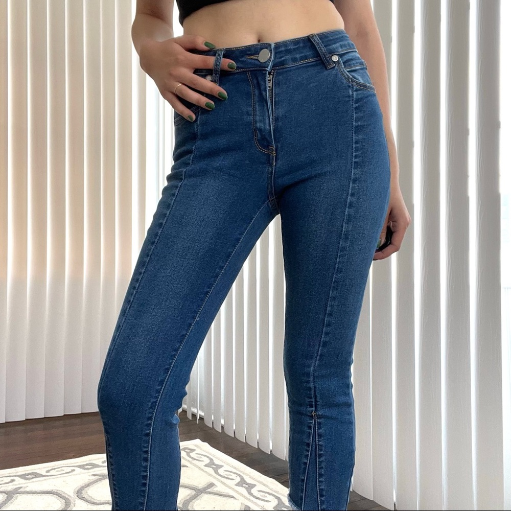 Patchwork Jeans Mid Grazer